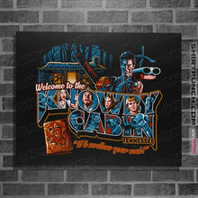 Load image into Gallery viewer, Daily_Deal_Shirts Posters / 4"x6" / Black Welcome To The Knowby Cabin
