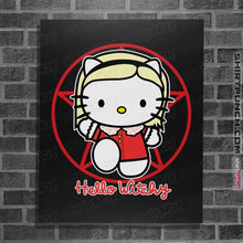 Load image into Gallery viewer, Shirts Posters / 4"x6" / Black Hello Witchy