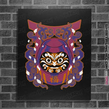 Load image into Gallery viewer, Shirts Posters / 4"x6" / Black Daruma