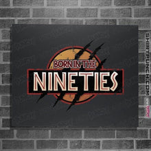 Load image into Gallery viewer, Shirts Posters / 4"x6" / Dark Heather Born In The Nineties