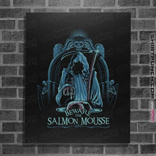 Load image into Gallery viewer, Daily_Deal_Shirts Posters / 4"x6" / Black Salmon Mousse