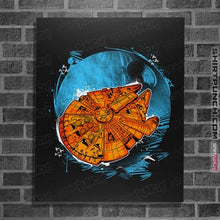 Load image into Gallery viewer, Shirts Posters / 4"x6" / Black That's No Moon