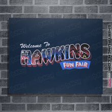 Load image into Gallery viewer, Shirts Posters / 4"x6" / Navy Hawkins Fun Fair