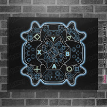Load image into Gallery viewer, Shirts Posters / 4"x6" / Black Gamer Mandala