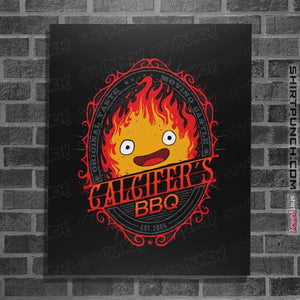 Shirts Posters / 4"x6" / Black Calcifers BBQ