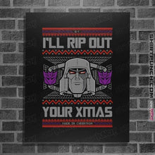 Load image into Gallery viewer, Shirts Posters / 4"x6" / Black I'll Rip Out Your Christmas