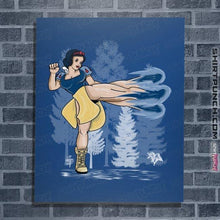 Load image into Gallery viewer, Secret_Shirts Posters / 4"x6" / Royal Blue Chun White Kick