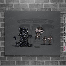 Load image into Gallery viewer, Secret_Shirts Posters / 4"x6" / Charcoal Cat Vader
