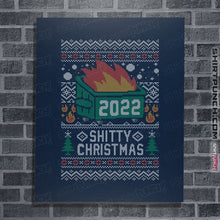 Load image into Gallery viewer, Secret_Shirts Posters / 4"x6" / Navy Ugly Shitty Christmas Sweater