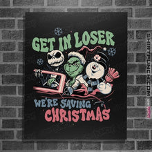 Load image into Gallery viewer, Secret_Shirts Posters / 4"x6" / Black Christmas Losers