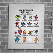Load image into Gallery viewer, Daily_Deal_Shirts Posters / 4"x6" / White Marvelous Mr. Men