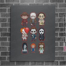 Load image into Gallery viewer, Daily_Deal_Shirts Posters / 4"x6" / Charcoal Chibi Horror