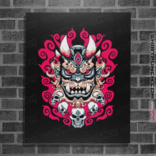 Load image into Gallery viewer, Shirts Posters / 4"x6" / Black Demon Mask