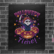 Load image into Gallery viewer, Daily_Deal_Shirts Posters / 4"x6" / Black Halloween Time!