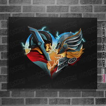 Load image into Gallery viewer, Shirts Posters / 4"x6" / Black Love and Thunder