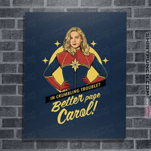 Load image into Gallery viewer, Shirts Posters / 4"x6" / Navy Better Page Carol