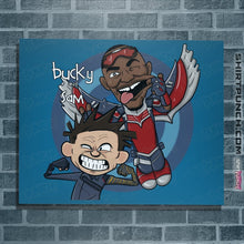 Load image into Gallery viewer, Shirts Posters / 4"x6" / Sapphire Bucky And Sam