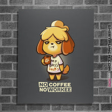 Load image into Gallery viewer, Shirts Posters / 4"x6" / Charcoal Isabelle Coffee