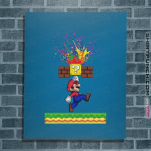 Load image into Gallery viewer, Shirts Posters / 4"x6" / Sapphire Super Paint Splatter