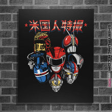 Load image into Gallery viewer, Shirts Posters / 4"x6" / Black American Toku