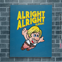 Load image into Gallery viewer, Shirts Posters / 4"x6" / Sapphire Super Alright Bros.
