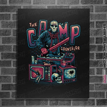 Load image into Gallery viewer, Daily_Deal_Shirts Posters / 4"x6" / Black The Camp Counselor