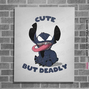 Daily_Deal_Shirts Posters / 4"x6" / White Cute But Deadly