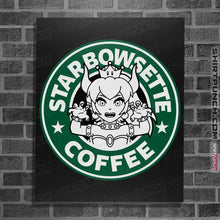 Load image into Gallery viewer, Shirts Posters / 4"x6" / Black Starbowsette Coffee
