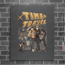 Load image into Gallery viewer, Shirts Posters / 4"x6" / Charcoal Time Travel