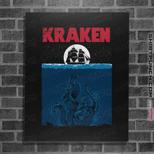 Load image into Gallery viewer, Daily_Deal_Shirts Posters / 4"x6" / Black KRAKEN