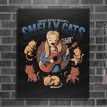 Load image into Gallery viewer, Shirts Posters / 4"x6" / Black Smelly Cats