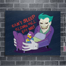 Load image into Gallery viewer, Secret_Shirts Posters / 4"x6" / Navy Can't Sleep Clowns Will Eat Me
