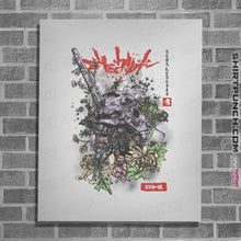 Load image into Gallery viewer, Shirts Posters / 4"x6" / White Evangelion Ink