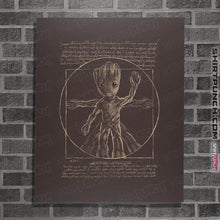 Load image into Gallery viewer, Shirts Posters / 4"x6" / Dark Chocolate Vitruvian Groot