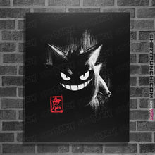Load image into Gallery viewer, Shirts Posters / 4"x6" / Black Gengar Ink