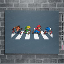 Load image into Gallery viewer, Secret_Shirts Posters / 4"x6" / Indigo Blue The Pixels