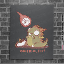 Load image into Gallery viewer, Shirts Posters / 4"x6" / Charcoal Critical Hit