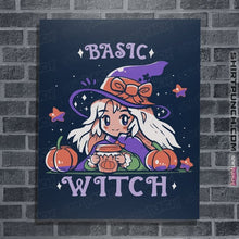 Load image into Gallery viewer, Daily_Deal_Shirts Posters / 4"x6" / Navy Basic Witch Season
