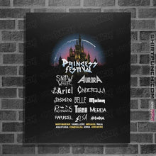 Load image into Gallery viewer, Shirts Posters / 4"x6" / Black Princess Festival