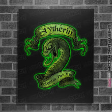 Load image into Gallery viewer, Shirts Posters / 4"x6" / Black Slytherin