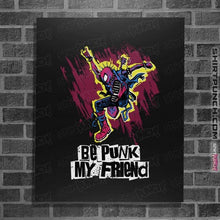 Load image into Gallery viewer, Secret_Shirts Posters / 4"x6" / Black Be Punk