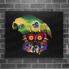 Load image into Gallery viewer, Shirts Posters / 4"x6" / Black Majora's Mask
