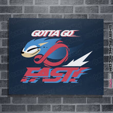 Load image into Gallery viewer, Shirts Posters / 4"x6" / Navy Supersonic