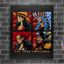 Load image into Gallery viewer, Daily_Deal_Shirts Posters / 4"x6" / Black The Four Emperors