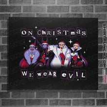 Load image into Gallery viewer, Secret_Shirts Posters / 4"x6" / Black Merry Evil-Mas