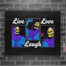 Load image into Gallery viewer, Shirts Posters / 4"x6" / Black Live Laugh Love