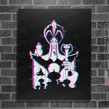 Load image into Gallery viewer, Daily_Deal_Shirts Posters / 4"x6" / Black Glitched Jafar