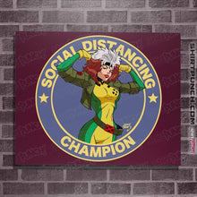 Load image into Gallery viewer, Shirts Posters / 4"x6" / Maroon Rogue Social Distancing Champion