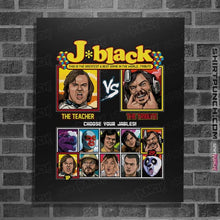 Load image into Gallery viewer, Daily_Deal_Shirts Posters / 4"x6" / Black Jack Black Fighter