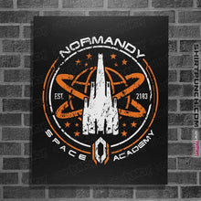 Load image into Gallery viewer, Secret_Shirts Posters / 4"x6" / Black Normandy Space Academy